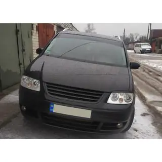 Koplampwimpers (zwart) Volkswagen Caddy 2004–2010 foto 4