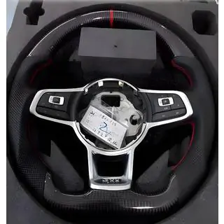 Stuurwiel (carbon + rood)