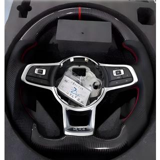 Sportstuur (voor GTI, carbon + rood)