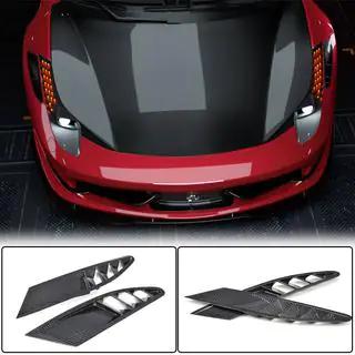 Voorbumper afdekkappen V1 (2011-2013, carbon) Ferrari 458 Italia 2009–2015 foto 1