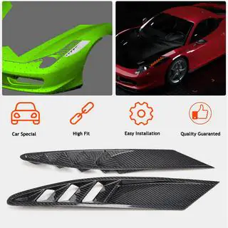 Voorbumper afdekkappen V1 (2011-2013, carbon) Ferrari 458 Italia 2009–2015 foto 2