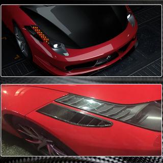 Voorbumper afdekkappen V1 (2011-2013, carbon) foto 3