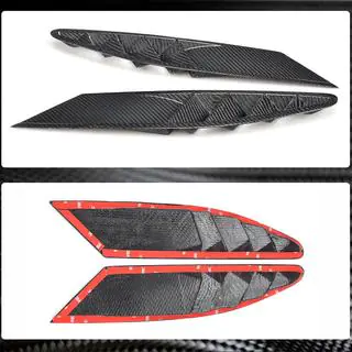 Voorbumper afdekkappen V1 (2011-2013, carbon) Ferrari 458 Italia 2009–2015 foto 4