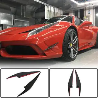 Voorbumper lip (2014-2015, carbon) Ferrari 458 Italia 2009–2015 foto 1