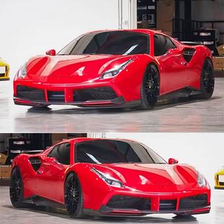Frontbumper flaps (2015-2019, carbon) foto 2