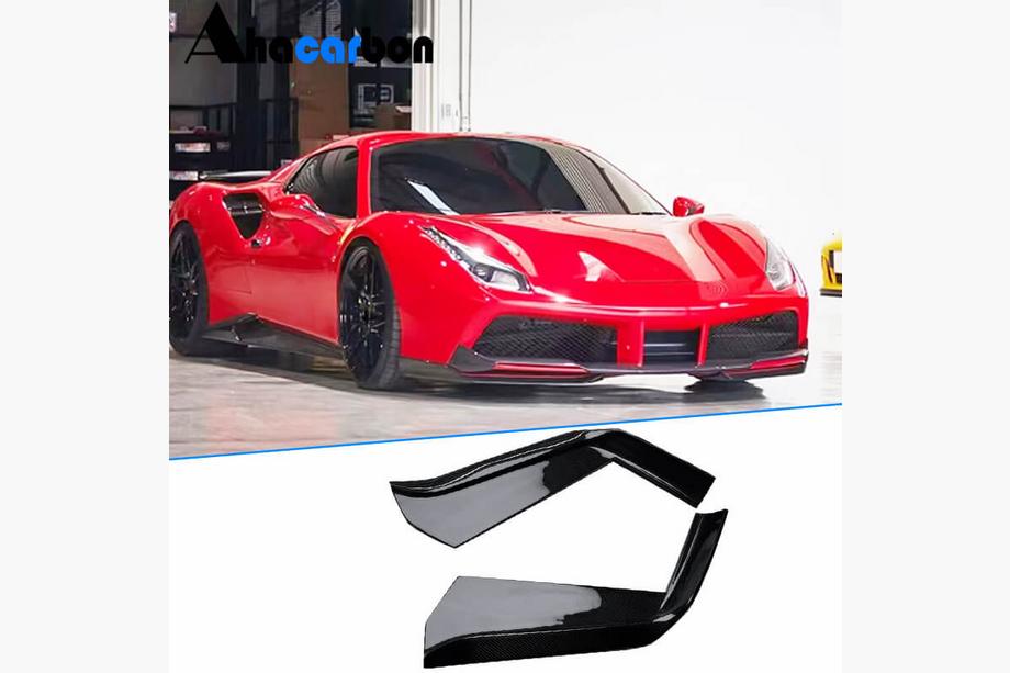 Ferrari 488 GTB 2015–2019 Frontbumper flaps (2015-2019, carbon) Image