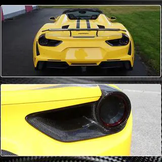 Achterlichtkappen (2015-2017, carbon) Ferrari 488 GTB 2015–2019 foto 4