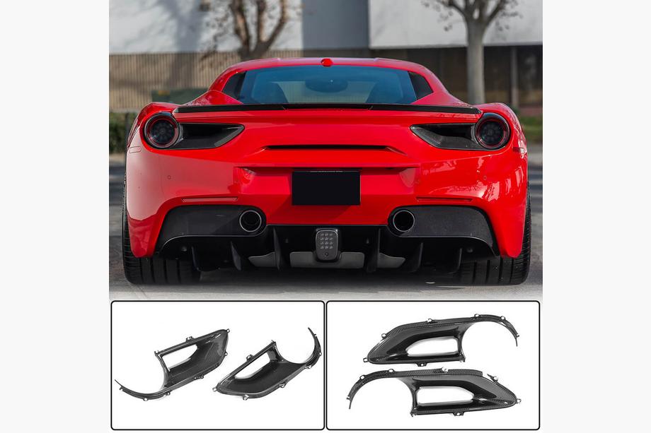 Ferrari 488 GTB 2015–2019 Achterlichtkappen (2015-2017, carbon) Image