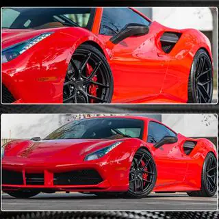 Carbon achterspatbordverbreders (2015-2019, Carbon) Ferrari 488 GTB 2015–2019 foto 4
