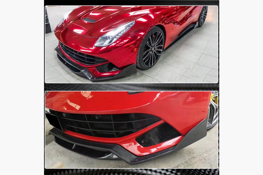 Ferrari F12 Berlinetta 2012–2017 Voorbumper lip (2012-2014, Carbon) Foto 4