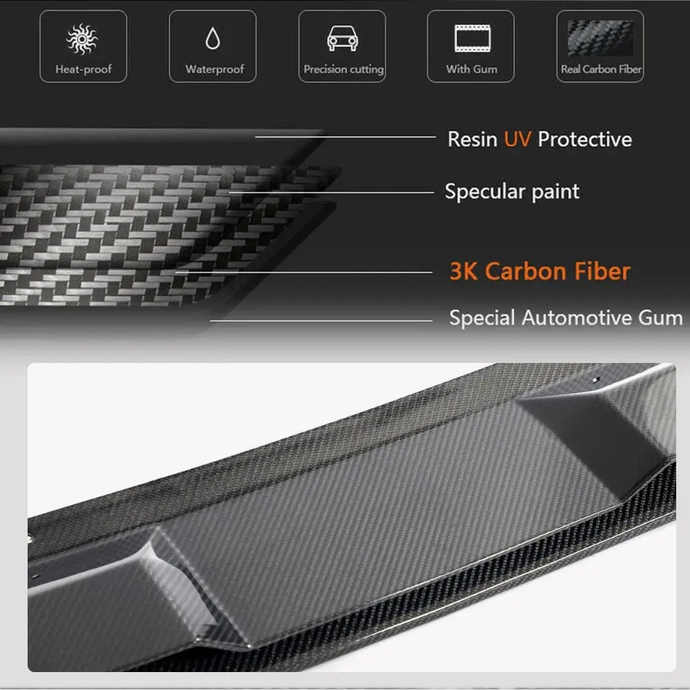 Frontbumper lip Lip (2021-2024, Carbon) foto 4