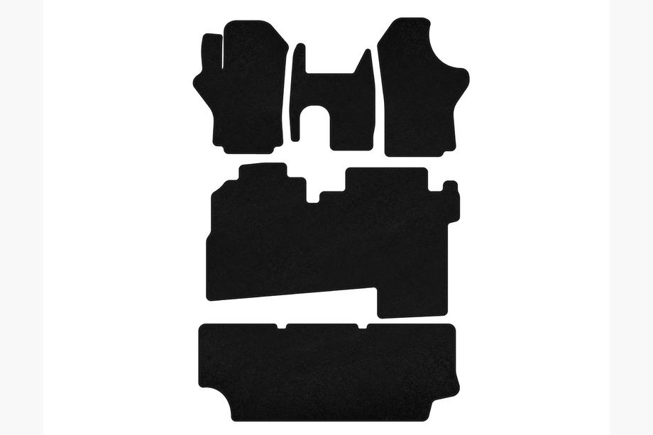 Hyundai H200, H1, Starex 1998–2007 Textielen automatten Classic (2004-2007, 3 rijen, 8-persoons, Zwart) Foto 1