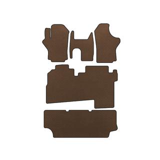EVA automatten (2004-2007, 3 rijen, 8-persoons, Bruin) Hyundai H200, H1, Starex 1998–2007