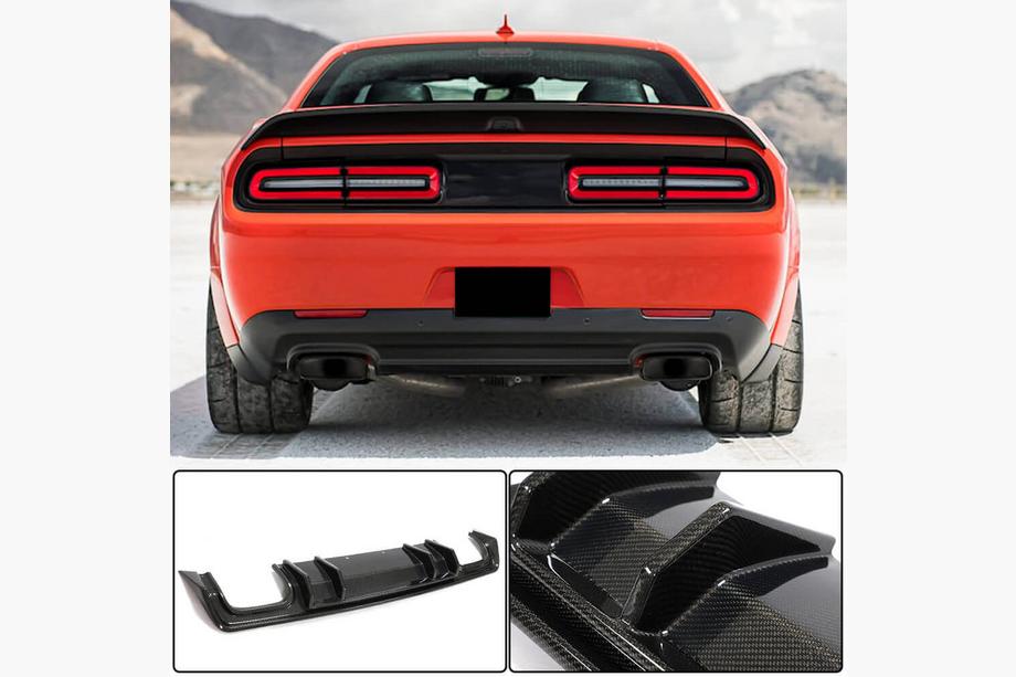 Dodge Challenger 2008–2023 Achterbumper diffuser (2015-2023, carbon) Image