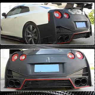 Achterbumper diffuser (2009-2015, Carbon) foto 4