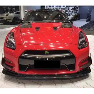 Carbon frontbumper lip (2009-2015) foto 2