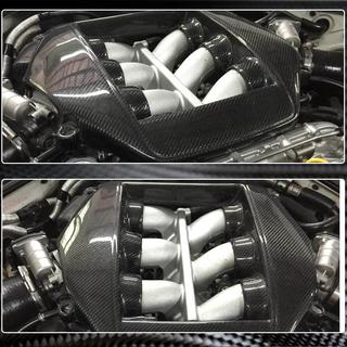 Motorafdekking (2009-2015, carbon) Nissan GT-R 2008–2025 foto 4