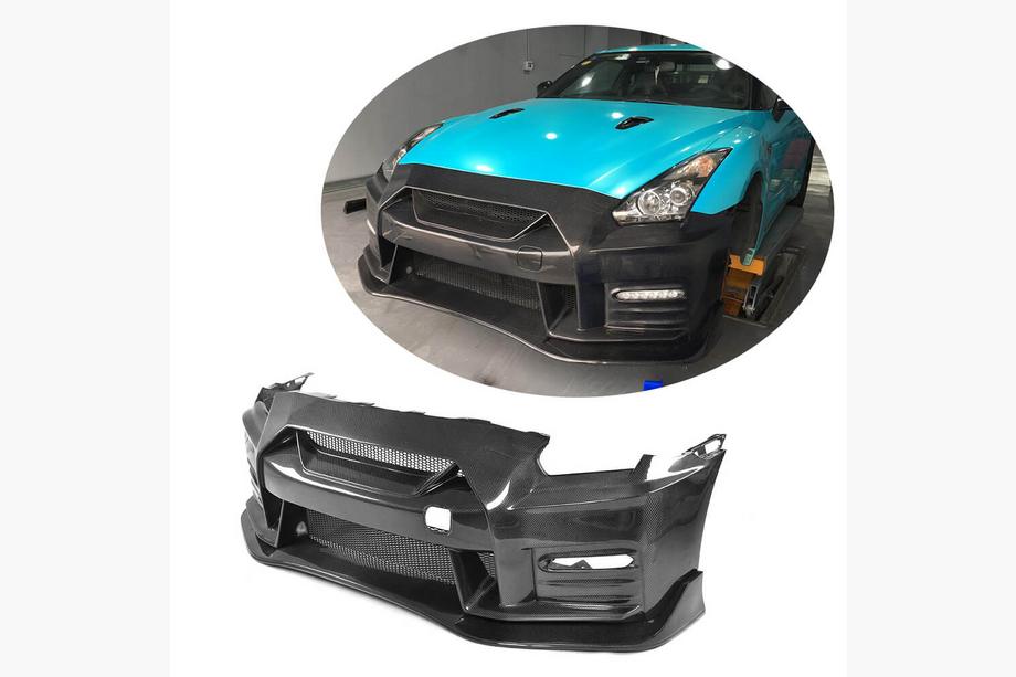 Nissan GT-R 2008–2025 Voorbumper (2009-2015, carbon) Foto 1