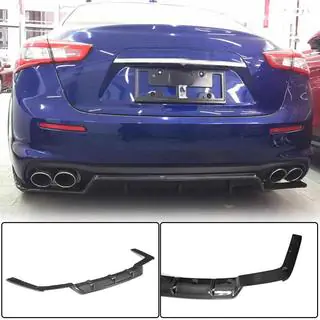 Achterbumper diffuser (voor Base 2018-2020, carbon) Maserati Ghibli 2013–2023 foto 1