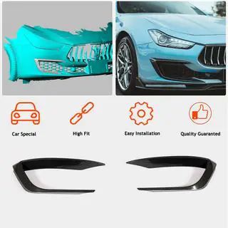 Voorbumper sierlijsten (voor Base 2018-2020, carbon) Maserati Ghibli 2013–2023 foto 2