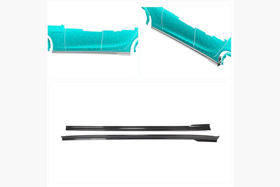 Maserati Ghibli 2013–2023 Side skirts V2 (voor Base/S/S Q4/Diesel/250 Diesel, carbon) Foto 2