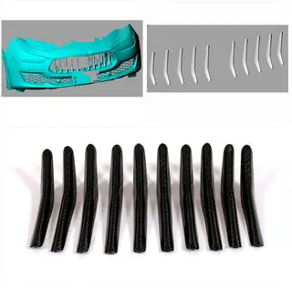 Carbon grillelijsten voor de radiatorgrille (voor Base/S/S Q4 2018-2020) Maserati Ghibli 2013–2023 foto 2