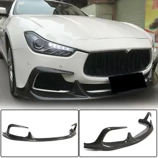 Voorbumper lip Lip V1 (voor Base/S/S Q4 2013-2017, carbon) Maserati Ghibli 2013–2023 foto 1