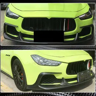 Voorbumper lip Lip V1 (voor Base/S/S Q4 2013-2017, carbon) Maserati Ghibli 2013–2023 foto 4