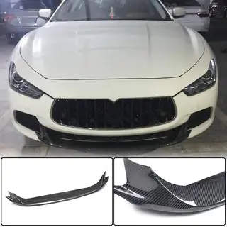Voorbumper lip Lip V2 (voor Base/S/S Q4 2013-2017, carbon) Maserati Ghibli 2013–2023 foto 1