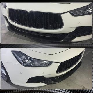 Voorbumper lip Lip V2 (voor Base/S/S Q4 2013-2017, carbon) Maserati Ghibli 2013–2023 foto 3