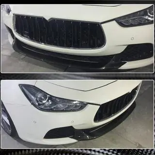 Voorbumper lip Lip V2 (voor Base/S/S Q4 2013-2017, carbon) Maserati Ghibli 2013–2023 foto 3