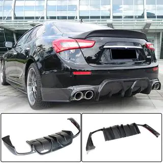 Achterbumper diffuser (voor Base/S/S Q4 2014-2017, carbon) Maserati Ghibli 2013–2023 foto 2