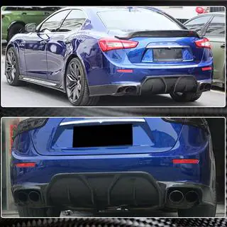 Achterbumper diffuser (voor Base/S/S Q4 2014-2017, carbon) Maserati Ghibli 2013–2023 foto 4