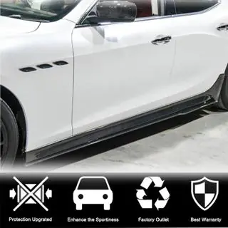 V3 side skirts (voor Base/S/S Q4/Diesel/250 Diesel, carbon) Maserati Ghibli 2013–2023 foto 2