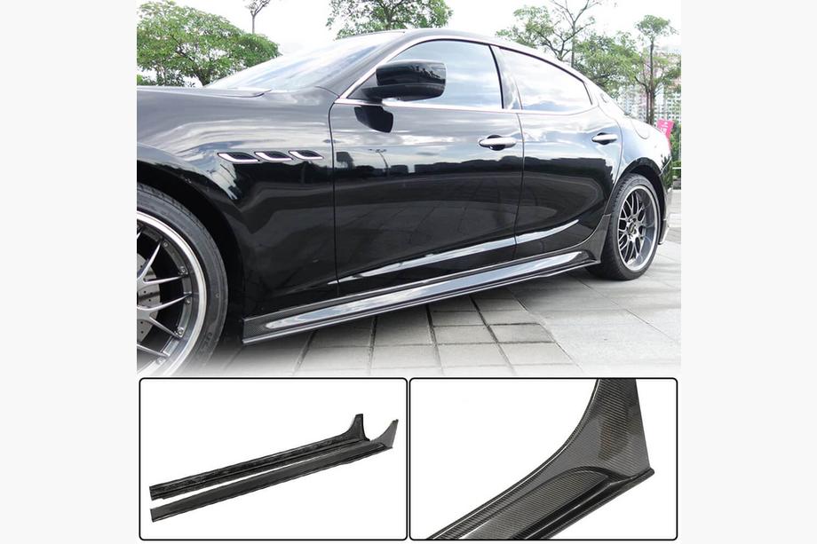 Maserati Ghibli 2013–2023 V3 side skirts (voor Base/S/S Q4/Diesel/250 Diesel, carbon) Foto 1