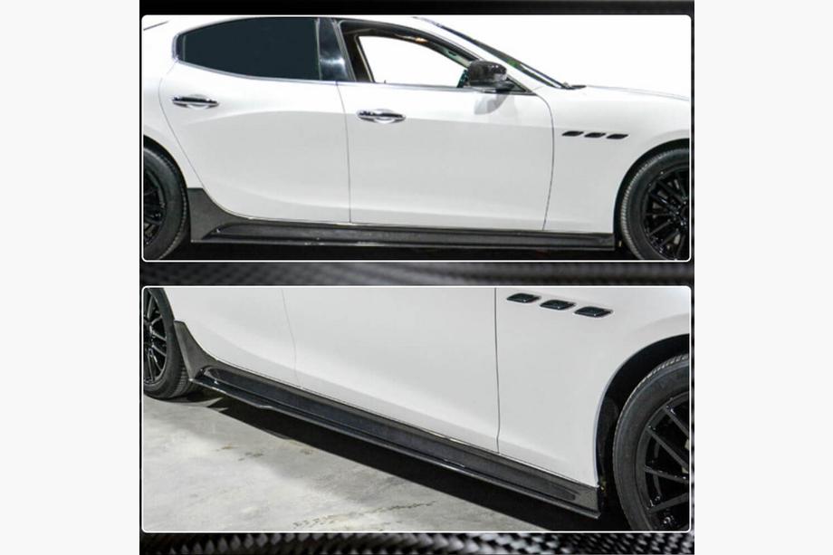Maserati Ghibli 2013–2023 V3 side skirts (voor Base/S/S Q4/Diesel/250 Diesel, carbon) Foto 3
