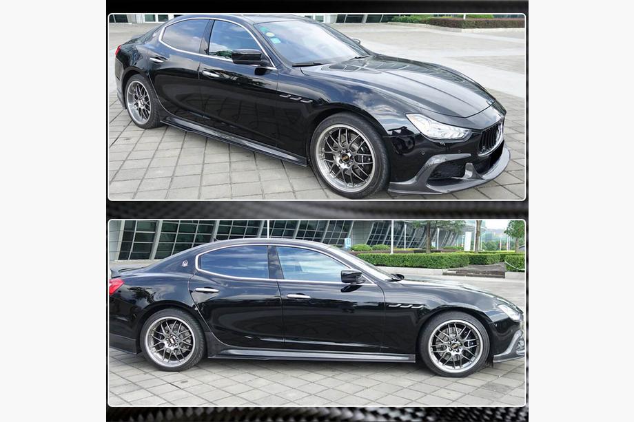Maserati Ghibli 2013–2023 V3 side skirts (voor Base/S/S Q4/Diesel/250 Diesel, carbon) Foto 4