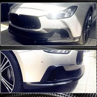 Voorbumperlip Lip V3 (voor Base/S/S Q4 2013-2017, carbon) Maserati Ghibli 2013–2023 foto 3