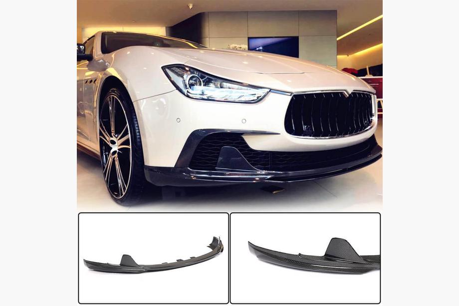 Maserati Ghibli 2013–2023 Voorbumperlip Lip V3 (voor Base/S/S Q4 2013-2017, carbon) Image