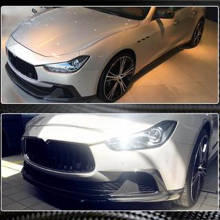 Carbon frontbumper splitters (voor Base/S/S Q4 2013-2017) Maserati Ghibli 2013–2023 foto 3