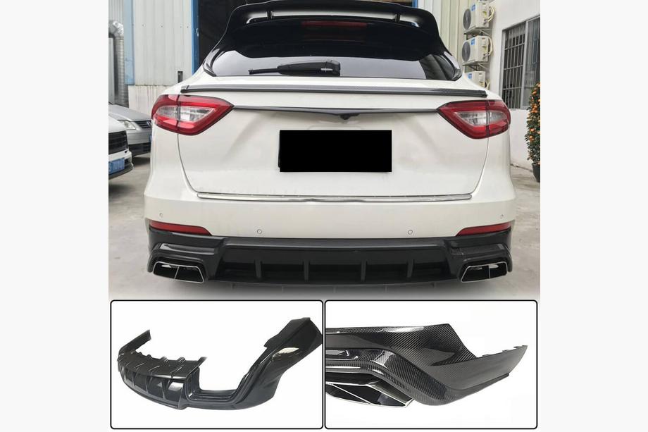 Maserati Levante 2016– Achterbumperdiffuser V1 (voor Base/S, carbon) Image