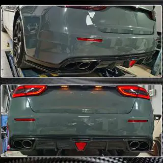 Achterbumperdiffuser V1 (voor S/S Q4 2017-2020, Carbon) foto 4