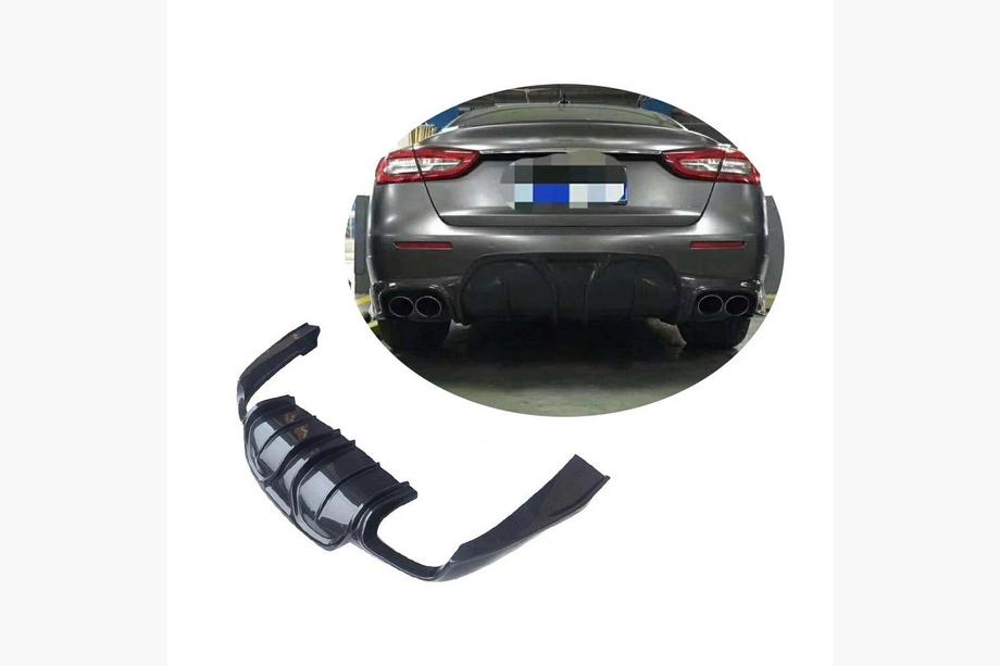 Maserati Quattroporte 2013–2023 Achterbumper diffuser V2 (voor S/S Q4 2017-2020, carbon) Image