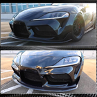 Toyota Supra 2019– Voorbumperlip Lip V1 (carbon) foto 6