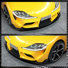 Toyota Supra 2019– Voorbumper lip Lip V2 (carbon) foto 4