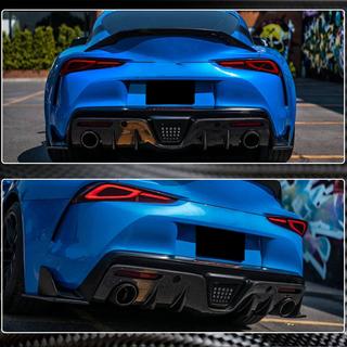 Achterbumper diffuser V1 (Carbon) foto 3