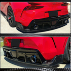 Toyota Supra 2019– Achterbumper diffuser V2 (Carbon) foto 4