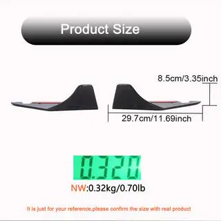 Achterbumper diffuser V1 (Carbon) foto 4