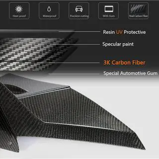 Achterbumper cover V2 (Carbon) foto 4