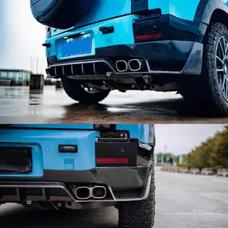 Achterbumper diffuser (carbon) foto 2